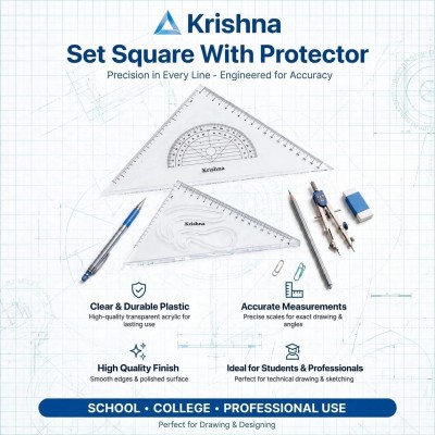 Set Square with Protector