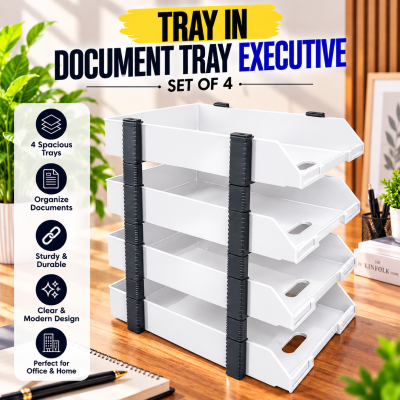 Document Tray - Executive (Set of 4 Tray)