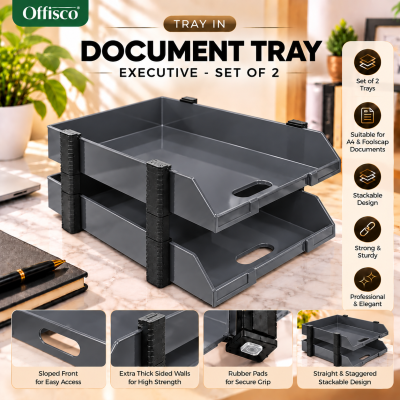 Document Tray - Executive (Set of 2 Tray)