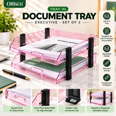 Document Tray - Executive (Set of 2 Tray)