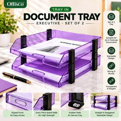 Document Tray - Executive (Set of 2 Tray)