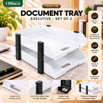 Document Tray - Executive (Set of 2 Tray)