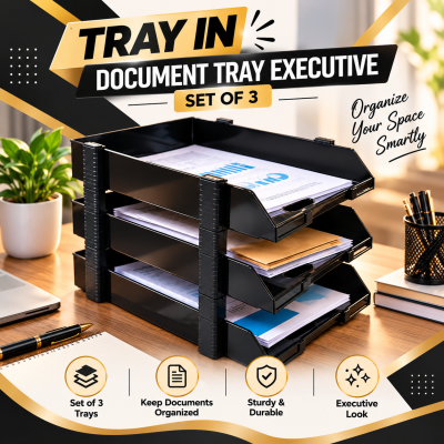 Document Tray - Executive (Set of 3 Tray)