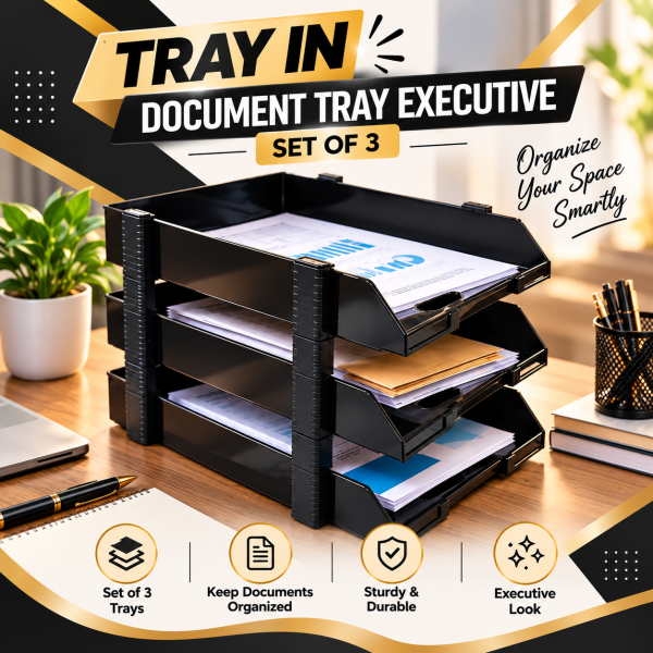 Document Tray - Executive (Set of 3 Tray)
