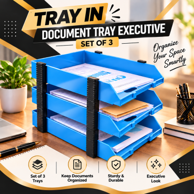 Document Tray - Executive (Set of 3 Tray)