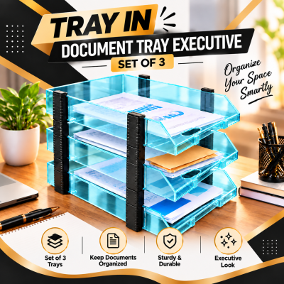 Document Tray - Executive (Set of 3 Tray)