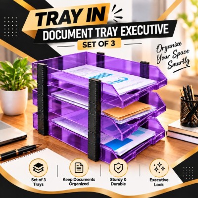 Document Tray - Executive (Set of 3 Tray)