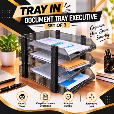 Document Tray - Executive (Set of 3 Tray)