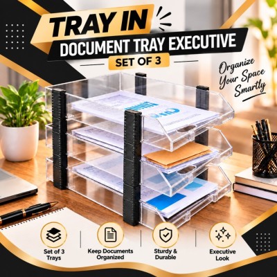 Document Tray - Executive (Set of 3 Tray)