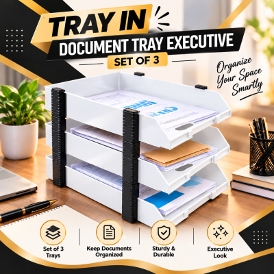 Document Tray - Executive (Set of 3 Tray)